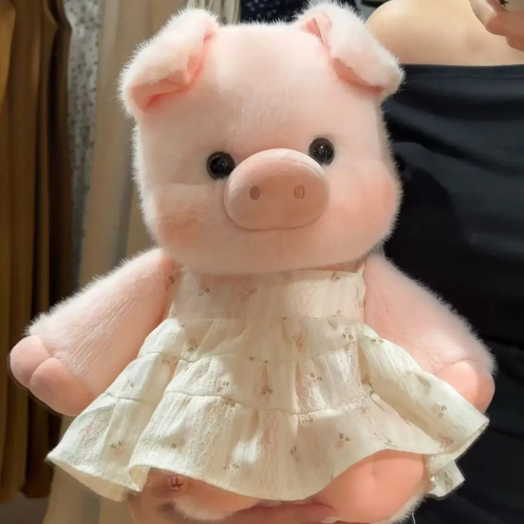 Vestido de Pelúcia com Delicada Renda Floral (Somente o Vestido)