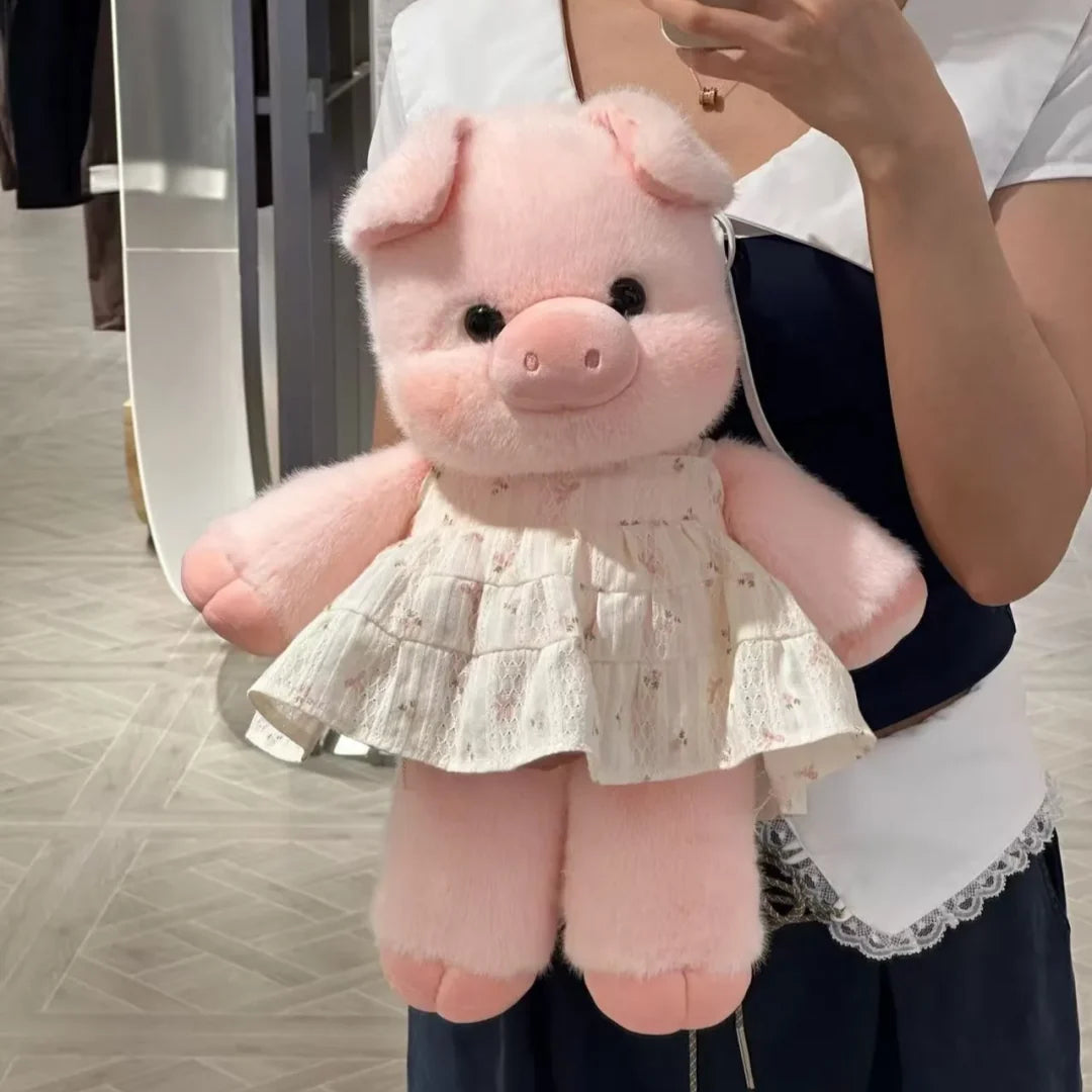 Vestido de Pelúcia com Delicada Renda Floral (Somente o Vestido)