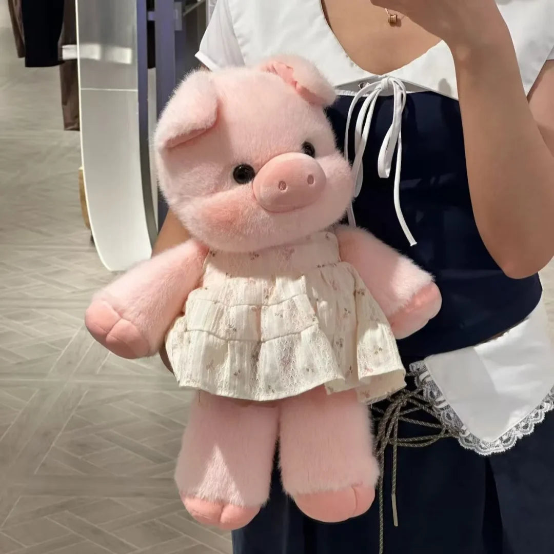 Vestido de Pelúcia com Delicada Renda Floral (Somente o Vestido)