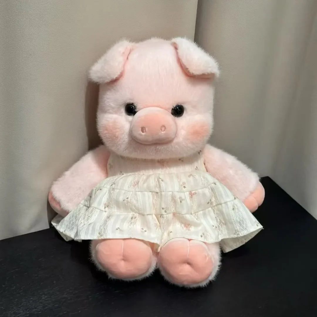Vestido de Pelúcia com Delicada Renda Floral (Somente o Vestido)
