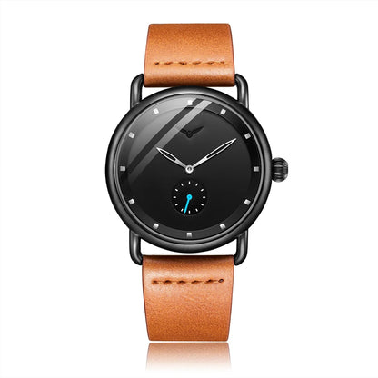 Relógio Casual Masculino Onola - Relógio de Pulso de Quartzo Simples, à Prova d'Água, com Pulseira de Couro - Luxo para Homens