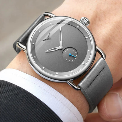Relógio Casual Masculino Onola - Relógio de Pulso de Quartzo Simples, à Prova d'Água, com Pulseira de Couro - Luxo para Homens
