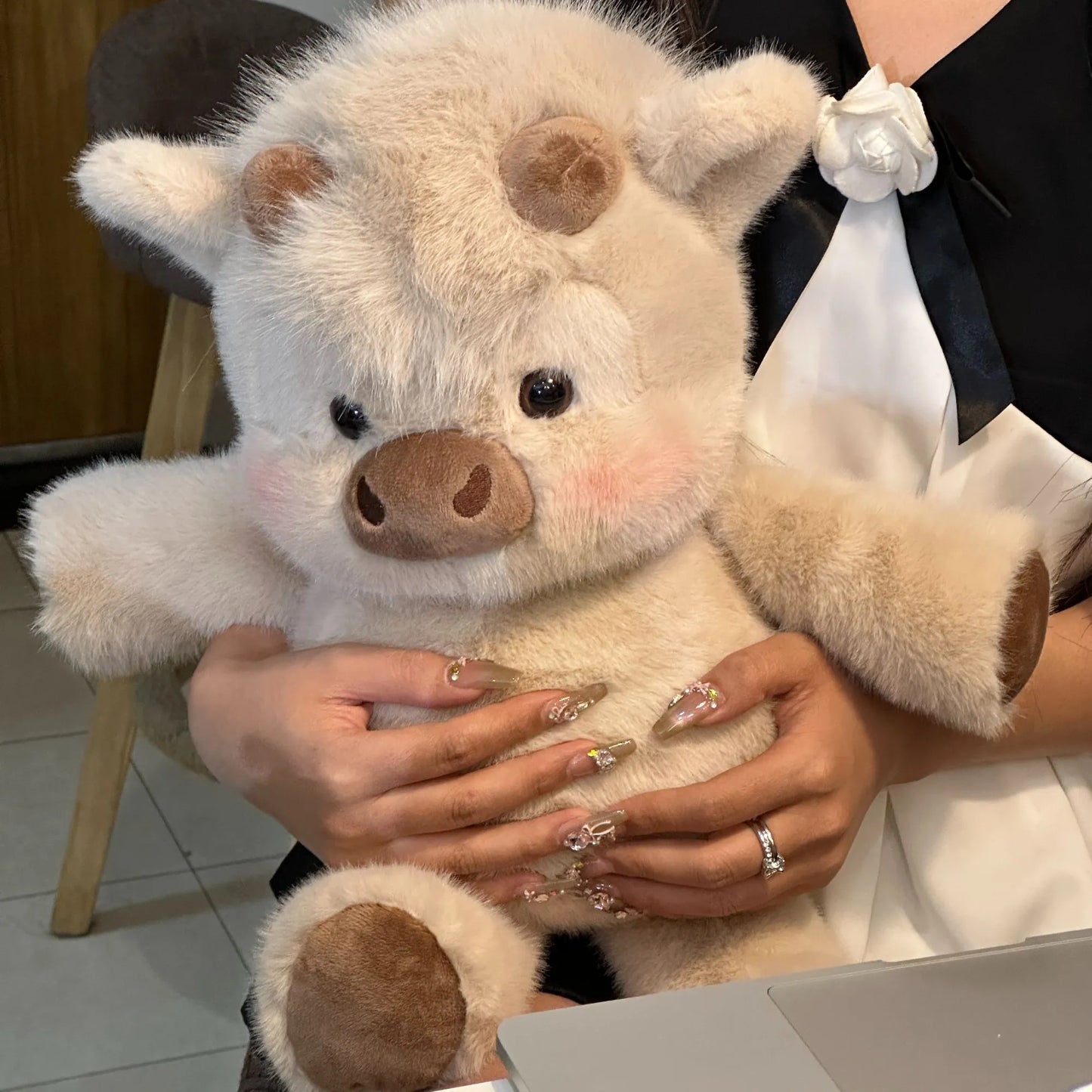 Fofo Bicho de Pelúcia Vaca das Terras Altas Escocesas