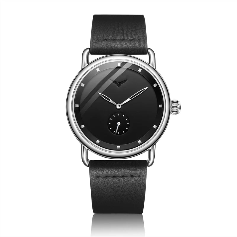 Relógio Casual Masculino Onola - Relógio de Pulso de Quartzo Simples, à Prova d'Água, com Pulseira de Couro - Luxo para Homens